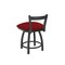 Holland Bar Stool Co 18" Low Back Swivel Vanity Stool, Pewter Finish, Graph Ruby Seat 82118PW016 - alternate 2